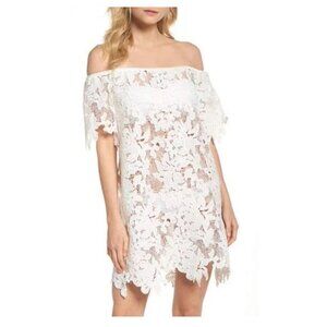 MUCHE MUCHETTE white Ode Rosette lace cover up dress One Size